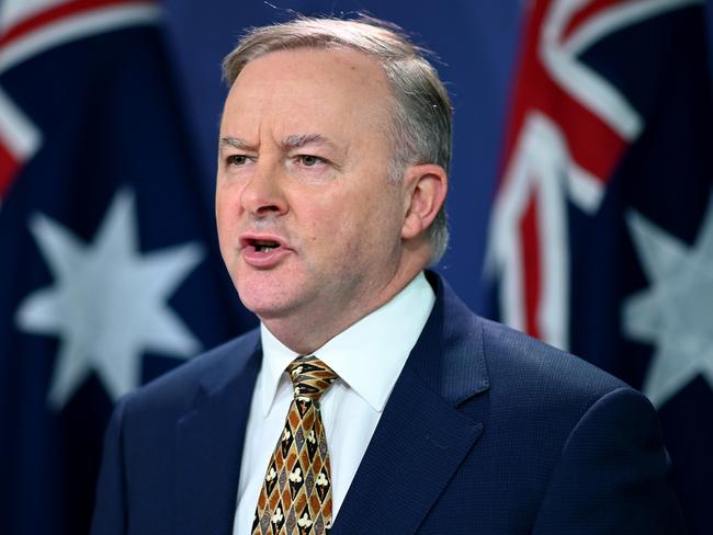 Federal Opposition Leader Anthony Albanese speaks to the media during a press conference at the Commonwealth Parliament Offices in Sydney, Wednesday, November 20, 2019. (AAP Image/Joel Carrett) NO ARCHIVING