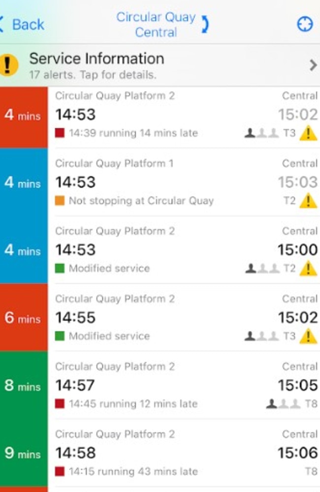 Urgent signal repair issues resulted in lengthy delays on the City Circle line. Picture: Supplied