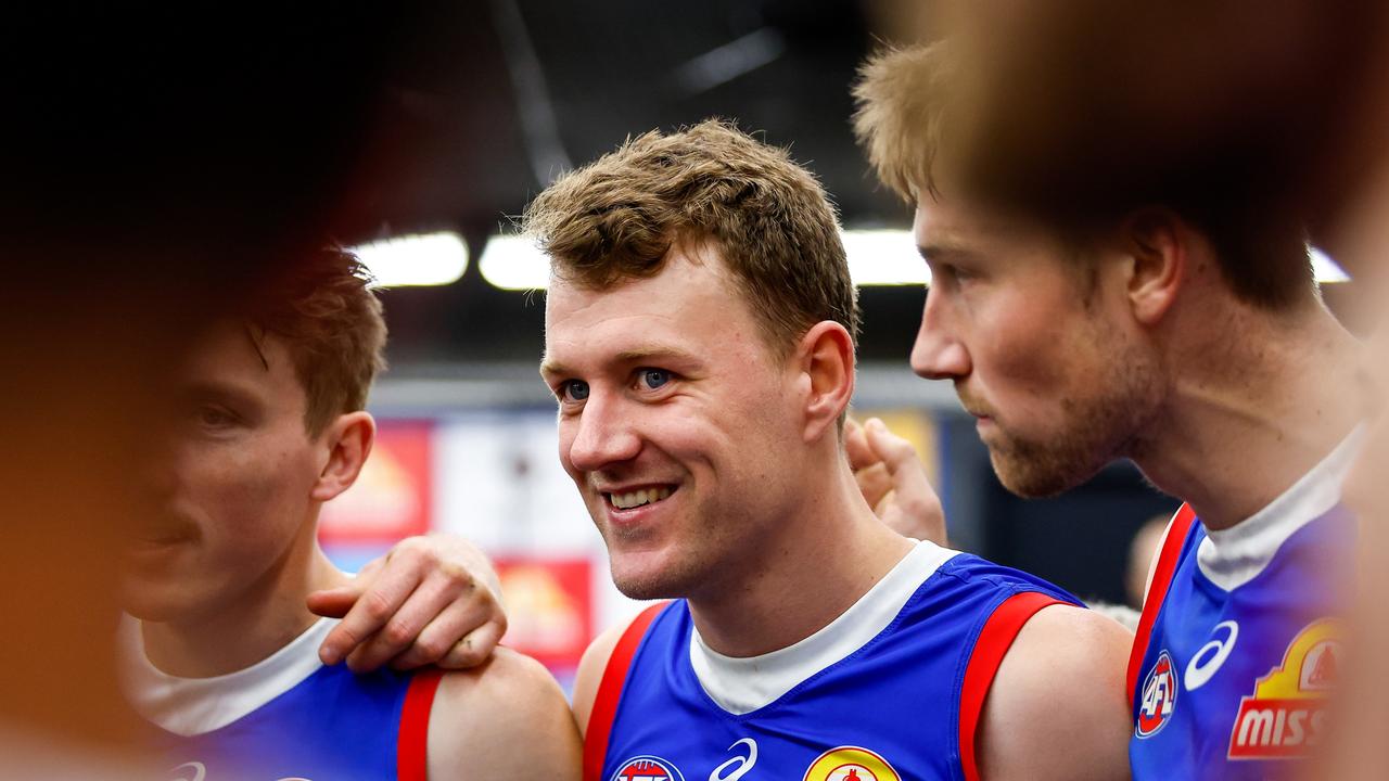 Jack Macrae is battling a hamstring complaint. (Photo by Dylan Burns/AFL Photos via Getty Images)