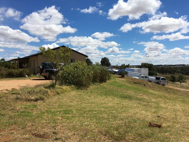 The property in Young where Haisem Zahab was arrested over “terrorism offences”. Picture: AFP