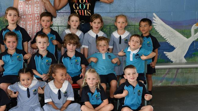 MY FIRST YEAR: Funny faces. Mountain Creek State School PrepS. Picture: Patrick Woods.