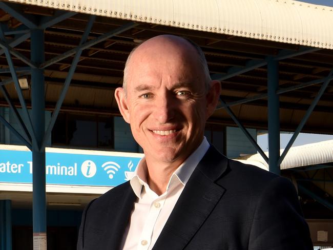 Employment, Workforce, Skills, Small and Family Business Minister Stuart Robert at the Breakwater Ferry Terminal. Picture: Evan Morgan