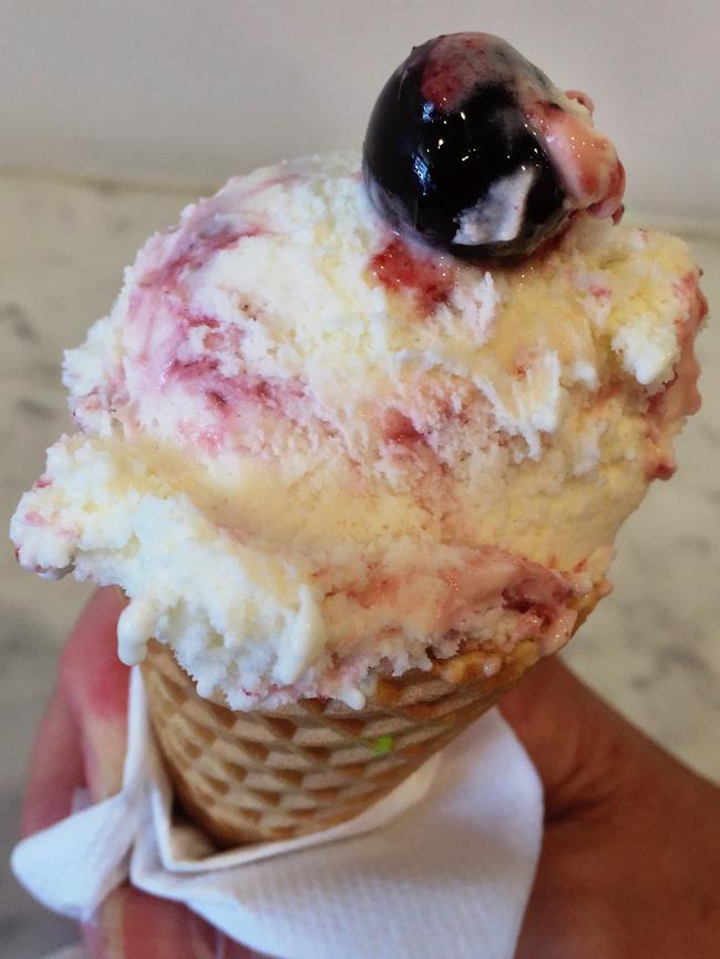 Bononia cherry icecream at North Adelaide.