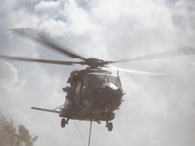 The fleet of Australian Defence Force MRH-90 Taipan helicopters were retired early in December 2023 in the wake of a tragic crash earlier in the year during Exercise Talisman Sabre 2023. Picture: Defence/LSIS David Cox
