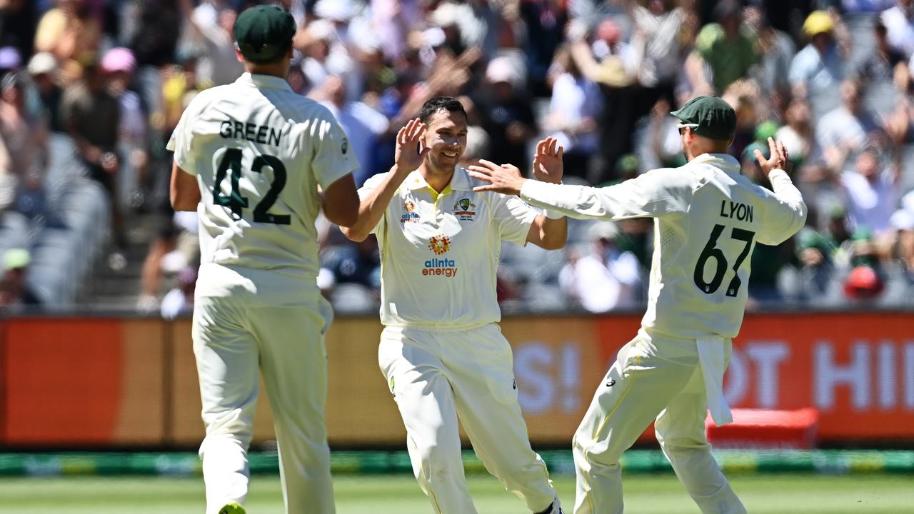 Scott Boland had a debut to remember. (Photo by Quinn Rooney/Getty Images)