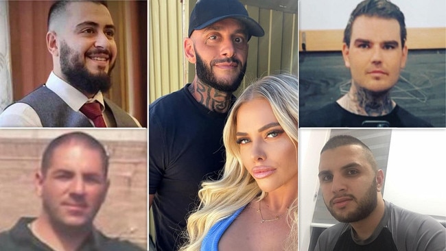 Police are searching for the shooters of all these men (clockwise, from top left): Ahmad Al-Azzam (a case of mistaken identity), Yusuf Nazlioglu (pictured with wife Jade), Ferenc ‘David’ Stemler, Marvin Oraiha and Alen Moradian.