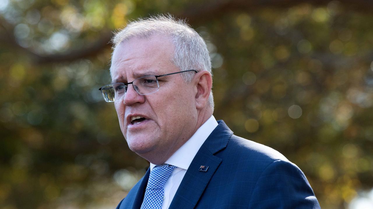 Prime Minister Scott Morrison wants the lockdown ended “as soon as possible”. Picture: Bianca De Marchi / NCA NewsWire