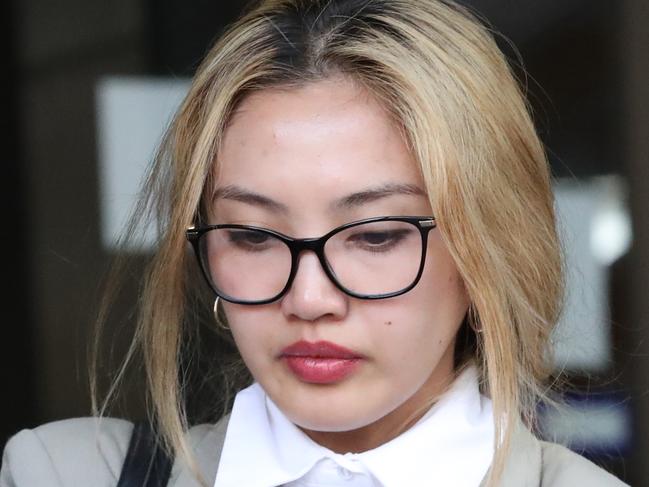 MELBOURNE, AUSTRALIA- NewsWire Photos SEPTEMBER 10, 2024: (ID confirmed-Journalist Paul Shapiro).    Kristine Palaclang leaves the Melbourne Magistrate Court after pleading guilty. Picture:  NewsWire/ David Crosling