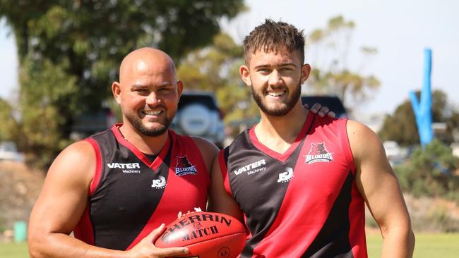 Jordan Serle (right) has been impressive for Proprietary/Risdon since joining from Kadina. Picture: Kadina Football Club