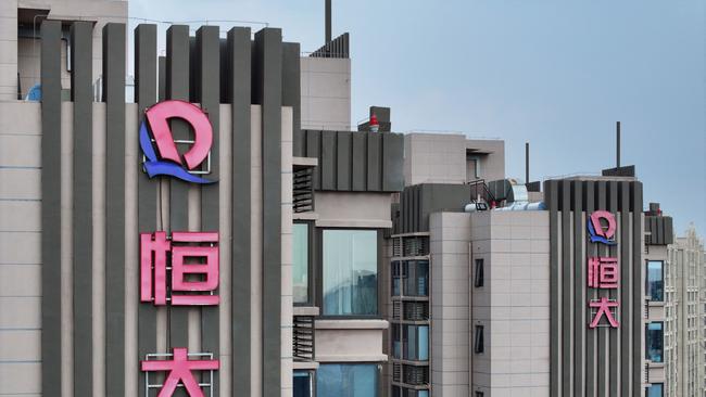 China’s debt-laden property sector took a further hit after the country’s biggest property developer was ordered into liquidation. Picture: AFP.