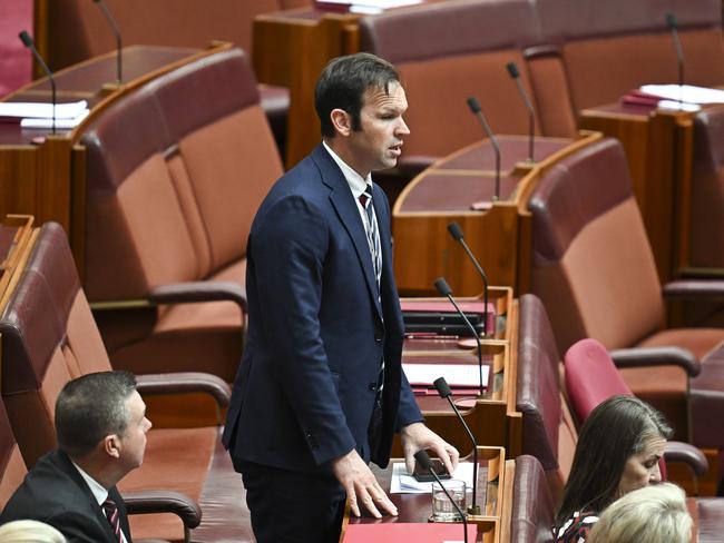 CANBERRA, AUSTRALIA  - NewsWire Photos - November 18, 2024:  Senator Matt Canavan in the Senate at Parliament House in Canberra. Picture: NewsWire / Martin Ollman