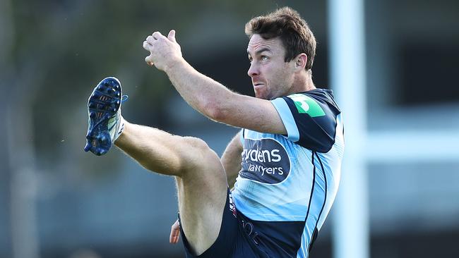 <a capiid="e5985c14175cd7ba006c76cd9545cc7d" class="capi-video">Sharks' awkward run out</a>                     James Maloney during NSW State of Origin training at the new NSWRL Centre of Excellence training ground at Homebush. Picture. Phil Hillyard