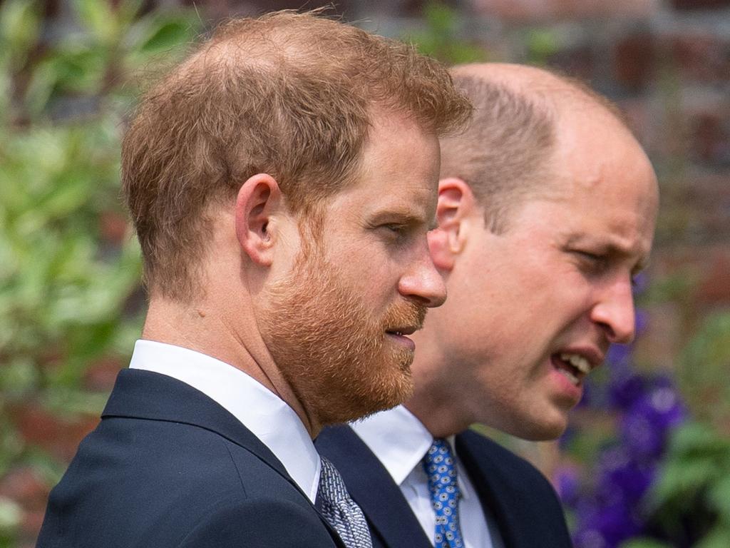 July 1, 2021 would have been Diana’s 60th birthday and Princes William and Harry set aside their differences to unveil a new statue of their mother. Picture: AFP