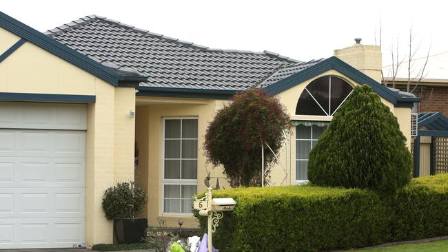 The Pakenham home where Kylie Blackwood was found dead.