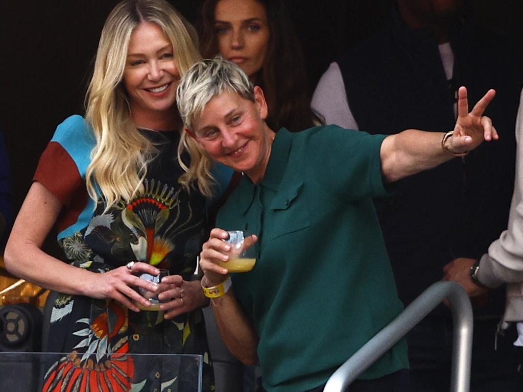 Portia de Rossi and Ellen DeGeneres. Picture: Ronald Martinez/Getty Images