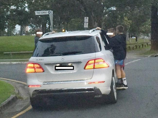 Police are investigating this traffic incident in Surfers Paradise.