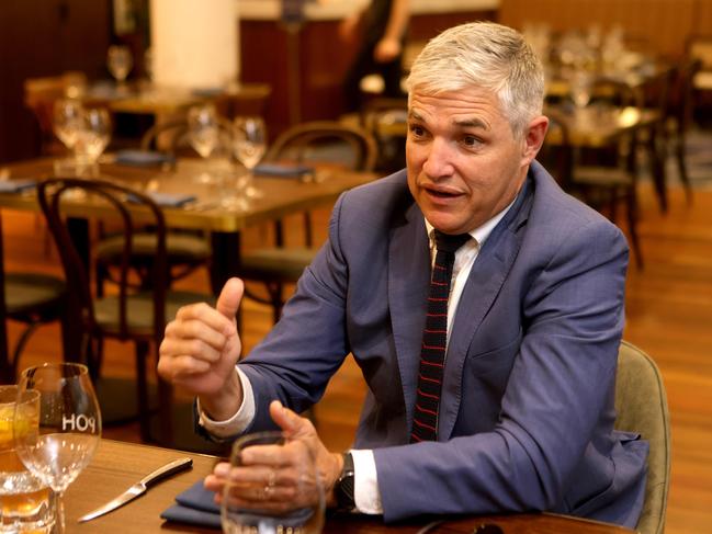 **HOLD FOR THE SUNDAY MAIL** Robbie Katter High steaks at Port office hotel, on Monday 24th June 2024 - Photo Steve Pohlner