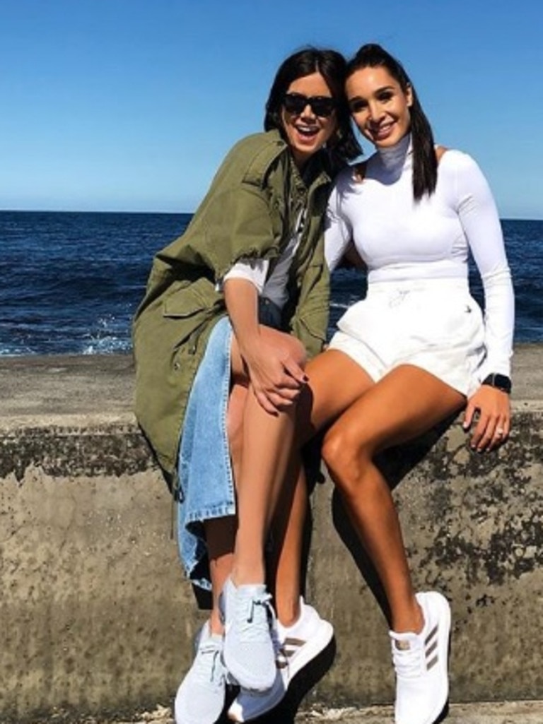 Ms Stevanja with fellow Aussie entrepreneur and personal trainer Kayla Itsines who boasts a massive 10.2 million Instagram followers.