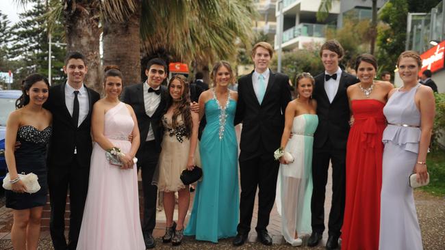 St Patrick’s College, Campbelltown year 12 students celebrating their formal in Wollongong in 2012.