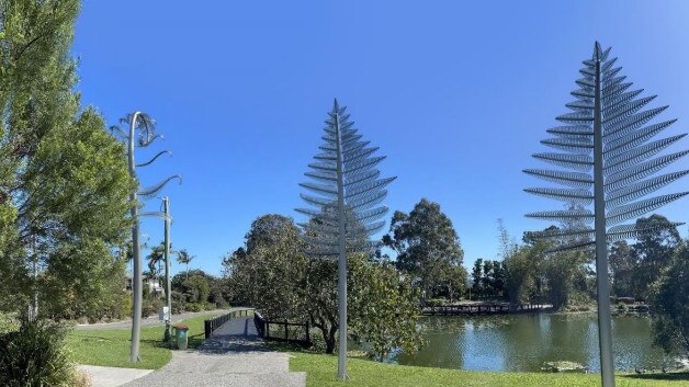 What the New Zealand ferns, the Gold Coast controversial art installation would look like in the botanical gardens.