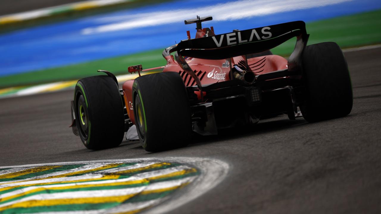 That’s the wrong tyre. (Photo by Jared C. Tilton/Getty Images)