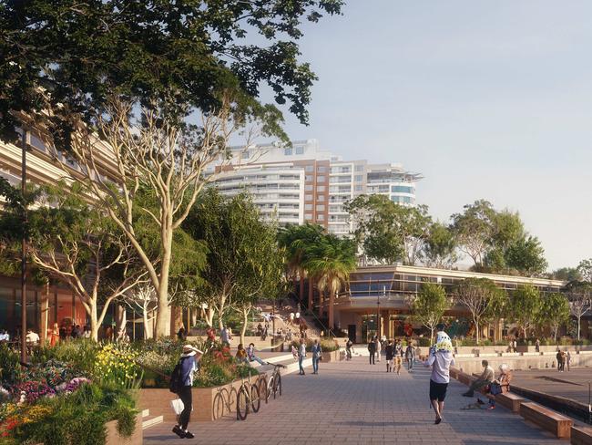 An artist's impression of Mirvac's redevelopment of Harbourside, Darling Harbour, Sydney.