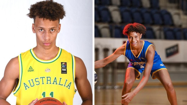 Dyson and Dash Daniels have big careers ahead of them. Photos: Basketball Australia and Rob Leeson.