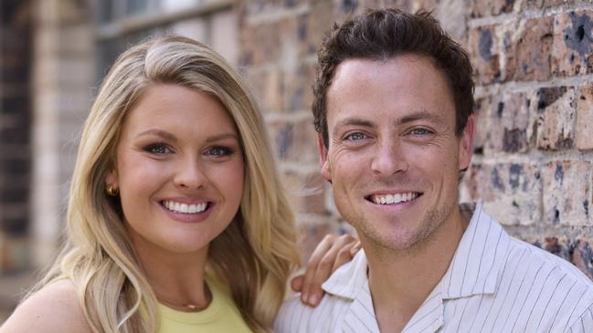 Home and Away co-stars and real life couple Sophie Dillman and Patrick O'Connor