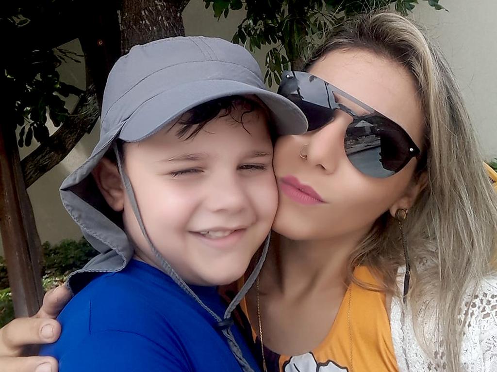 Kamylla and her six-year-old son who she shares with her ex-husband. Picture: @kamylla.melo/Newsflash.