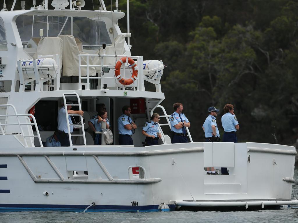 Police on the scene at Jerusalem Bay. Picture: Richard Dobson.