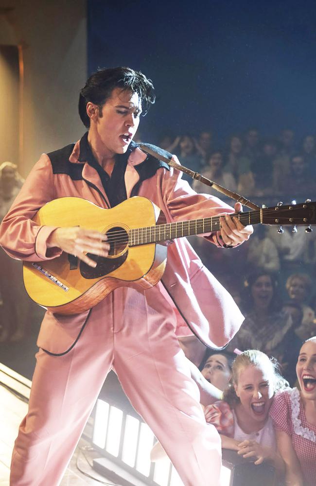 Austin Butler as Elvis Presley in Baz Luhrmann’s new Hollywood flick. Picture: Hugh Stewart