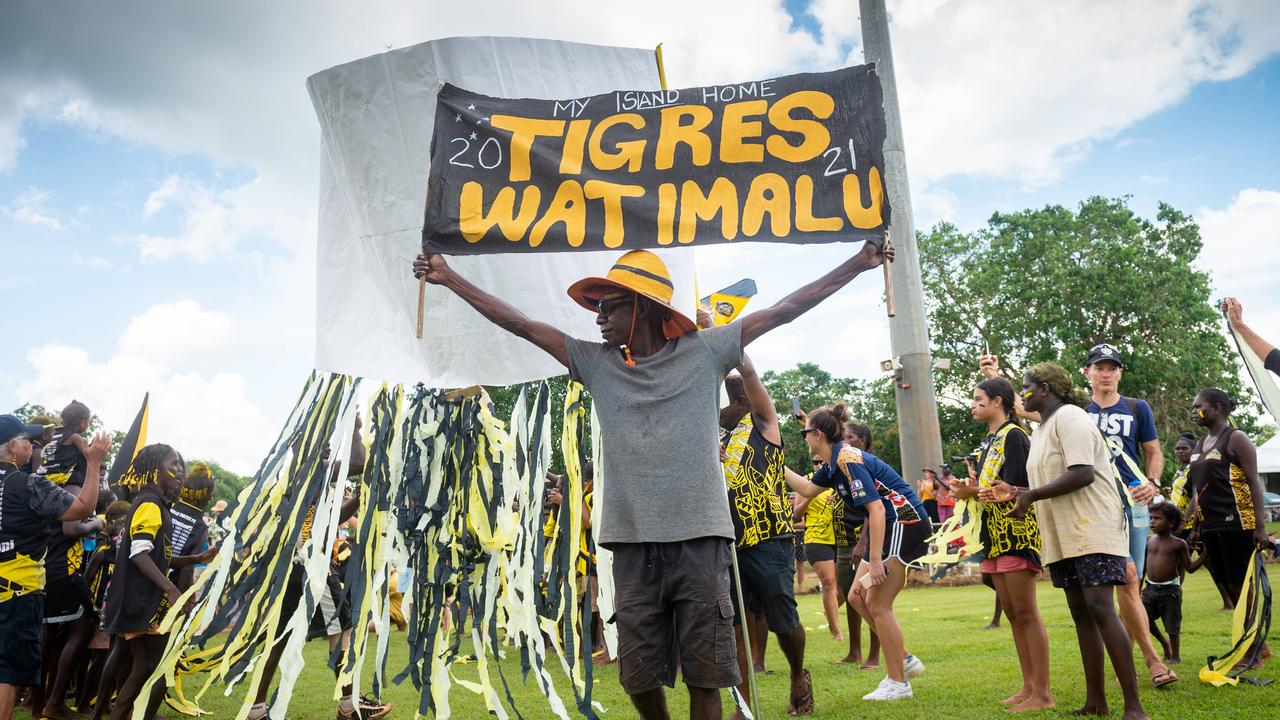 The Tiwi Islands 2020-2021 Grand Final. The Imalu Tigers take on the Walama Bulldogs on Bathurst Island. Photograph: Che Chorley