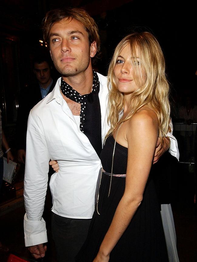 Jude Law and Sienna Miller in 2005. Picture: Getty Images