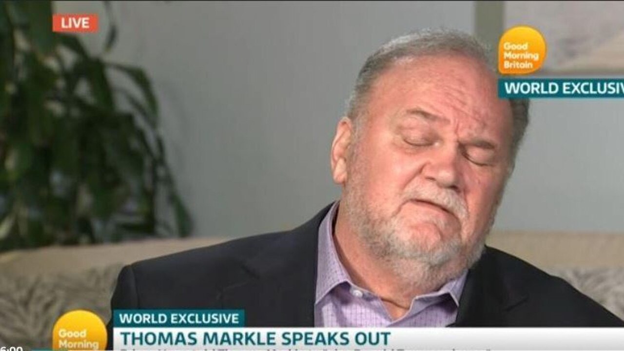 Thomas Markle has broken his silence in his first TV interview. Picture: Supplied