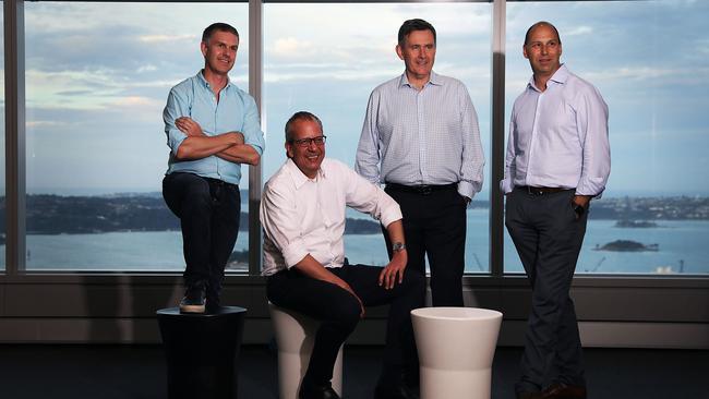 Barrenjoey founding partners, from left: Chris Williams, John Cincotta, Brian Benari and Guy Fowler.