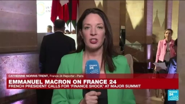 Emmanuel Macron on France 24: How did the French President react to Russia’s absence from the summit?