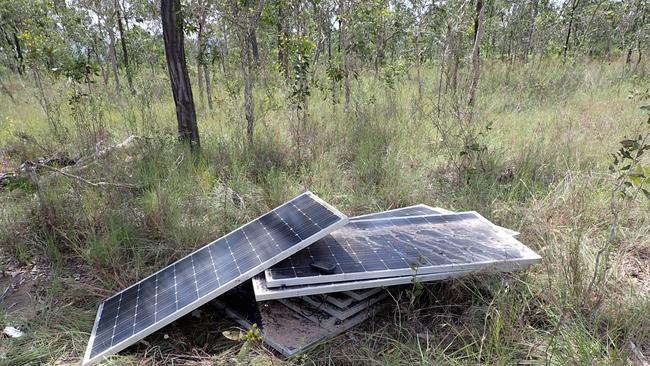 Abandoned solar panels in Townsville.
