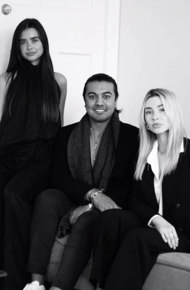 Zoe Kerr, Pranav Maharaj and Sophe de Renzy were the team behind Outre Clothing. But the young fashion designers claim they are owed $20,000 by Mr Maharaj. Photo / Supplied