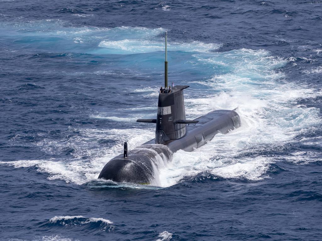 Australia’s first nuclear-powered submarines could be built in the United States under a plan being considered by the Biden administration. Picture: Getty