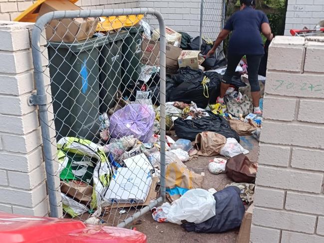 Woodroffe Ave rubbish pile up. Picture: Supplied