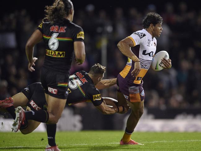 Selwyn Cobbo will get first crack at playing fullback for the Broncos. Picture: Brett Hemmings/Getty Images