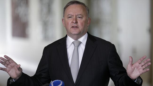 Anthony Albanese in Canberra on Monday. Picture: Sean Davey