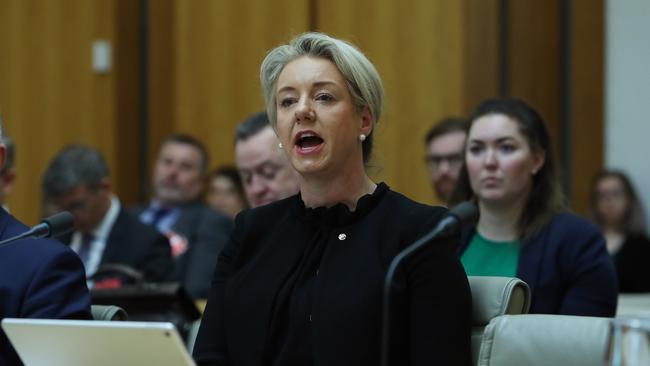 Deputy Leader of the Nationals and Agriculture Minister Bridget McKenzie defended the government’s spending on drought in estimates. Picture: Kym Smith