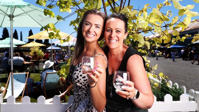 Gerri Cooper and Hayley Crichton, both of Hobart, enjoying Ginuary gin festival. Picture: Nikki Davis-Jones