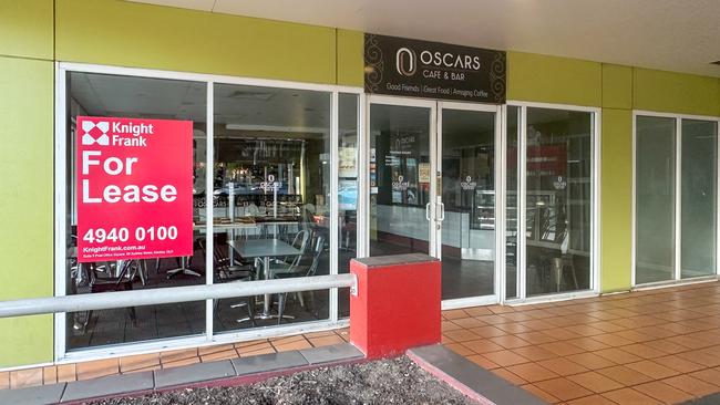 Oscars Cafe and Bar along Sydney St in Mackay shut after the owners couldn't find enough staff. Picture: Heidi Petith