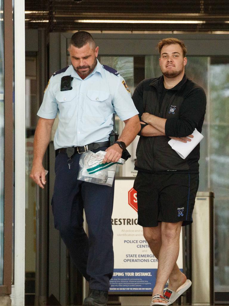 He is barred from entering Knox Grammar School grounds under the conditions of his bail. Picture: NewsWire / Max Mason-Hubers