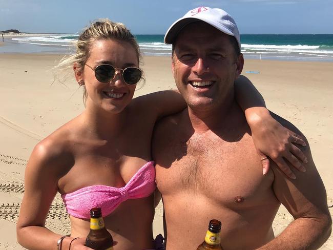 Karl Stefanovic with his fiancee, Jasmine Yarbrough. Picture: Instagram