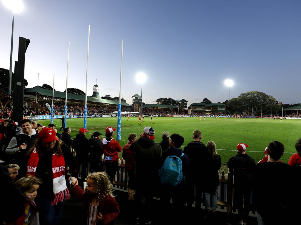 The Swans are hoping to pack out North Sydney Oval yet again. Picture: Phil Hillyard