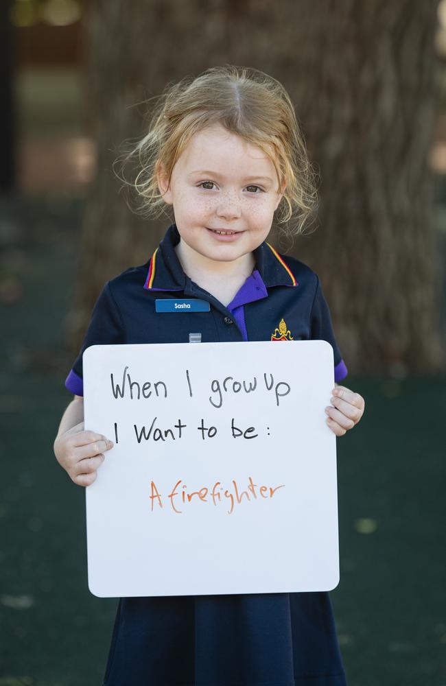 The Glennie School prep student Sasha on the first day of school, Wednesday, January 29, 2025. Picture: Kevin Farmer