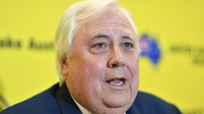 Clive Palmer is attempting a political comeback. Picture: AAP.